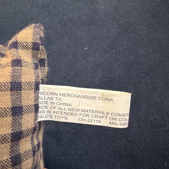 Unicorn Merchandise Corp Raggedy Andy Rag Doll Vtg 12" 3D Pillow - Picture 3 of 5